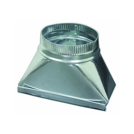 Lambro Industries 3.25 x 10 in. to 6 in. Galvanized Transition, 6PK 137